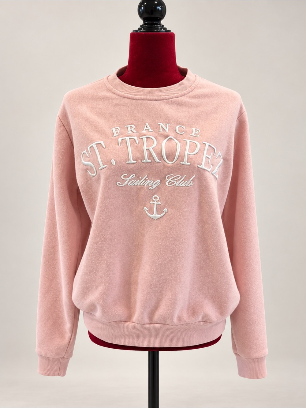 St. Tropez Sailing Club Pink Crewneck Sweatshirt S